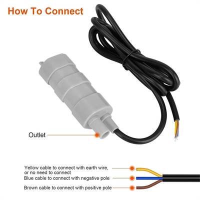 12V DC Su Pompası 600 Litre/Saat 5 Metre Basma Yüksekliği