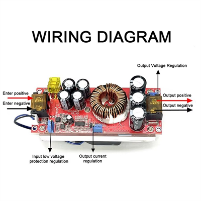 1500W 30A DC-DC Step Up Voltaj Yükseltici Boost Converter Regülatör(10-60V)