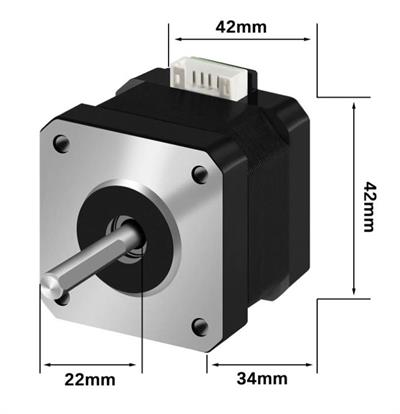 17Hs3401S Nema 17 Step Motor(Siyah Renk)