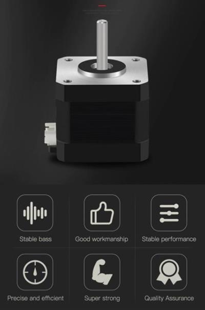 17Hs4401S Nema 17 Step Motor(Siyah Renk)
