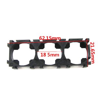 18650 Pil Tutucu Bracket Üçlü Geçmeli(ABS Plastik)