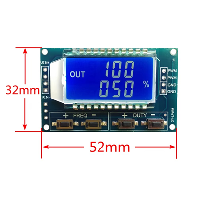 1Hz-150Khz Lcd Ekranlı PWM Sinyal Jeneratör Modülü