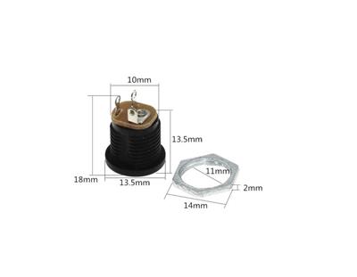 2.1mm Plastik DC Güç Soketi Panel Montajlı