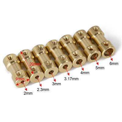 2.3x3mm Mini Dc Motor Sabit Pirinç Kaplin