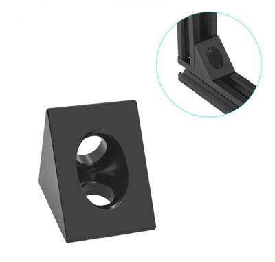 20x20 Sigma Geniş L Köşe Bağlantı Parçası Alüminyum(Siyah)