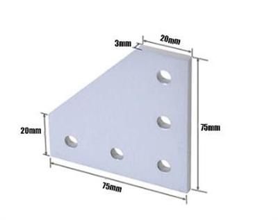 20x20 Sigma Profil 2 Yönlü Köşe Bağlantı Parçası