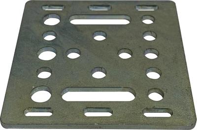 20x20 V Slot Sigma Profil Araba Plakası Gri
