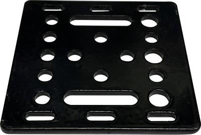 20x20 V Slot Sigma Profil Araba Plakası Siyah