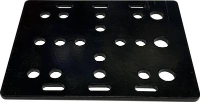 20x40 V Slot Sigma Profil Araba Plakası Siyah