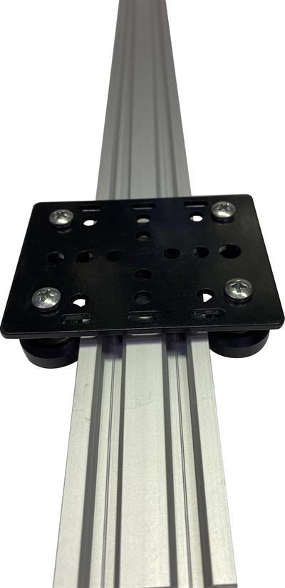 20x40 V Slot Sigma Profil Araba Plakası Siyah