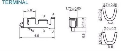 2,50mm Dişi Terminal Pin(10 Adet)