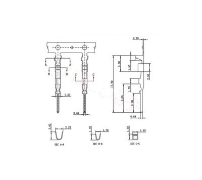 2,54mm Erkek Terminal Pin(10 Adet)