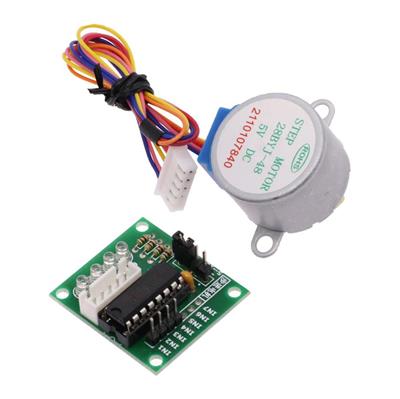 28 BYJ-48 Redüktörlü Step Motor ve ULN2003A Step Motor Sürücü Kartı