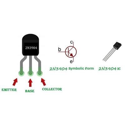 2N3904 Transistor BJT NPN TO-92(100 Adet)