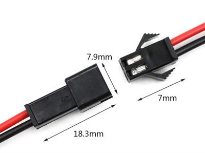 2P KonnektörErkek Plastik Kısmı(5 Adet SM Tipi)