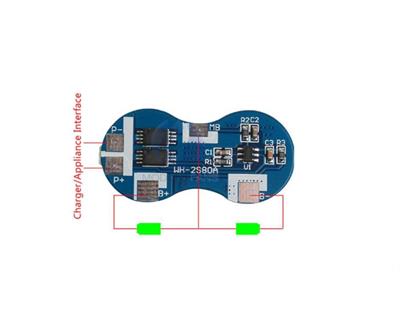 2S 4A BMS 7.4V 18650 Lityum LiPo Pil Şarj Koruma Modülü