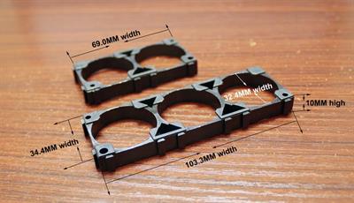 32650 32700 32900 Pil Tutucu Bracket Üçlü Geçmeli(ABS Plastik)