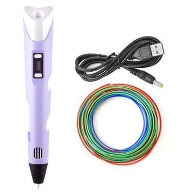 3D Pen-2 3D Kalem(Mor)