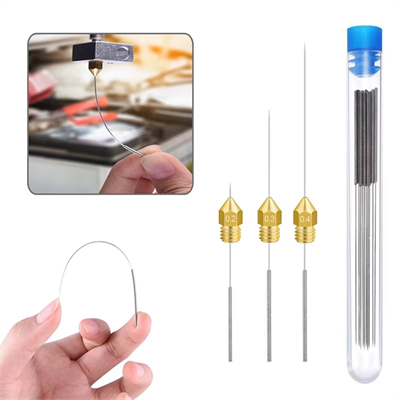 3D Yazıcı Nozzle Temizleme İğne Seti(0.4-0.5-0.6-0.8-1.0)