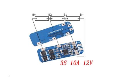 3S 10A BMS 11.1V 18650 Lityum LiPo Pil Şarj Koruma Modülü