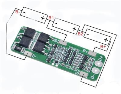 3S 20A BMS 12.6V 18650 Lityum LiPo Pil Şarj Koruma Modülü