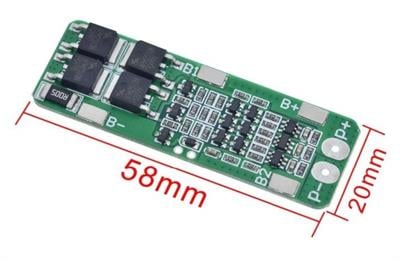 3S 20A BMS 12.6V 18650 Lityum LiPo Pil Şarj Koruma Modülü