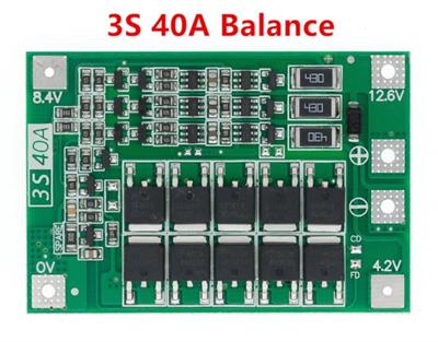 3S 40A BMS 12.6V 18650 Lityum LiPo Pil Şarj Koruma Modülü