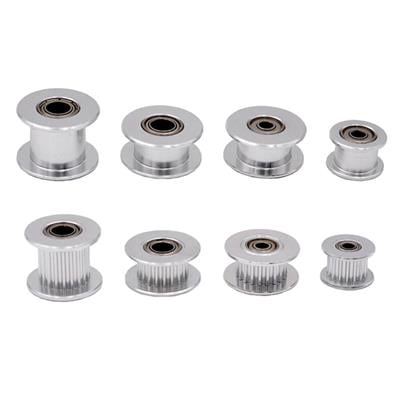 3mm Gt2 16 Diş 6mm Kayış Uyumlu Gümüş Renk Avare Kasnak(Dişsiz)