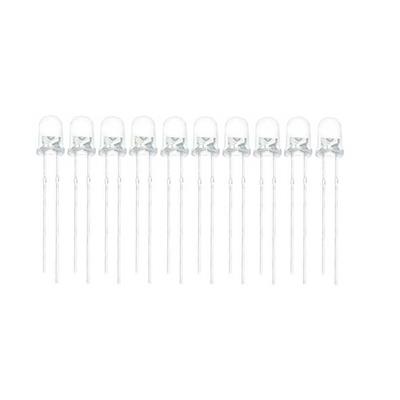 3mm Şeffaf Beyaz Led Paketi - 50 Adet