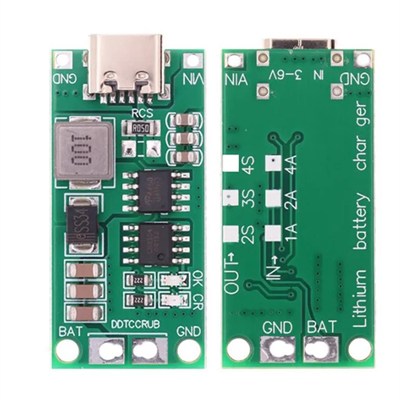 3S 2A BMS 12.6V Type C Lityum Pil Sarj Modülü 18650 Li-Ion Batarya Step-Up Boost