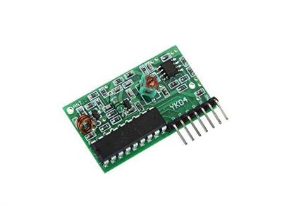 4 Kanal 315 Mhz RF Kablosuz Kontrol Modülü - Kumandalı/Alıcılı