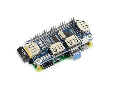 4 Portlu USB HUB HAT(Raspberry Pi için)