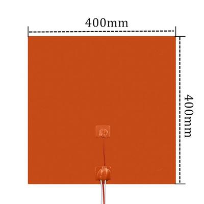 400x400 Silikon ısıtıcı Tabla Yapışkanlı(220V 800W)+100K Termistör