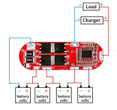 4S 25A BMS 18650 Lityum LiPo Pil Şarj Koruma Modülü