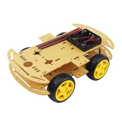 4WD Çok Amaçlı Şeffaf Mobil Tekerlekli Araba Kiti-Şeffaf-Arduino Uyumlu