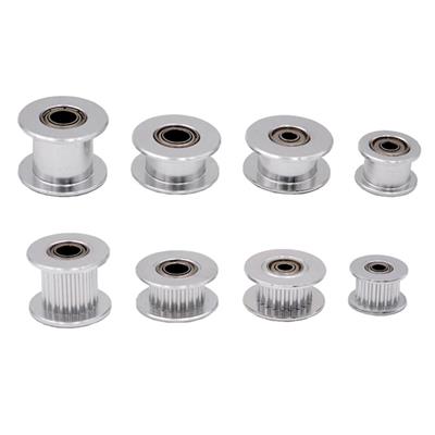 4mm Gt2 20 Diş 6mm Kayış Uyumlu Gümüş Renk Avare Kasnak(Dişli)