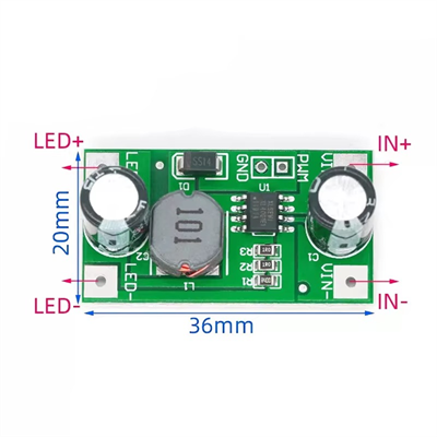 5-35V Giriş-700mA Sabit Akım Çıkışlı-Pwm Girişli-2W-3W Power Led Sürücü