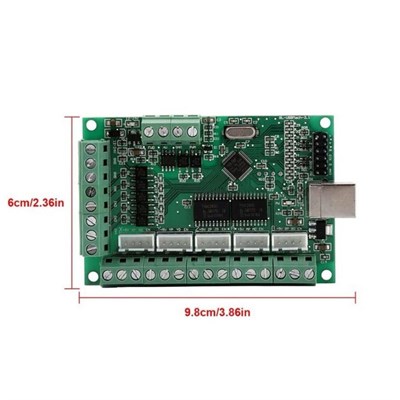 5 Eksen 100KHz USB CNC Kontrol Kartı V2.1-Mach3 Uyumlu