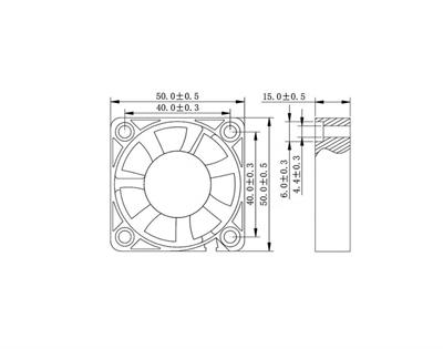 50x50x15 Kare Fan (12v)