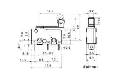 5A Micro Switch(Makaralı)