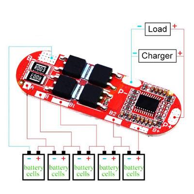 5S 25A BMS 21V 18650 Lityum LiPo Pil Şarj Koruma Modülü