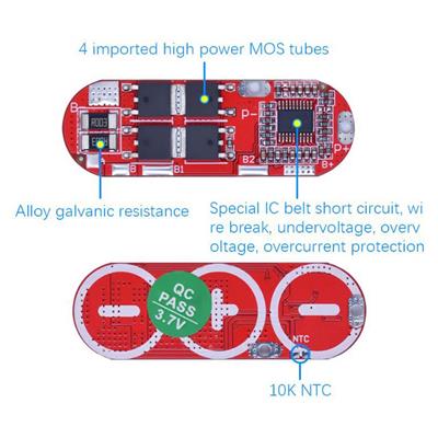 5S 25A BMS 21V 18650 Lityum LiPo Pil Şarj Koruma Modülü