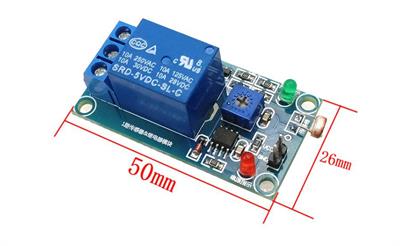 5V 1 Kanal LDR Işık Sensörü Kontrollü Röle Kartı