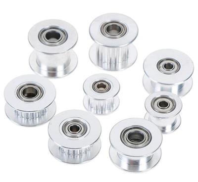 5mm Gt2 20 Diş 6mm Kayış Uyumlu Gümüş Renk Avare Kasnak(Dişli)
