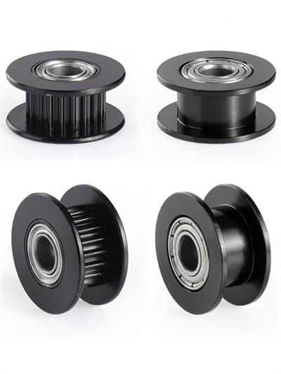 5mm Gt2 20 Diş 6mm Kayış Uyumlu Siyah Renk Avare Kasnak(Dişsiz)