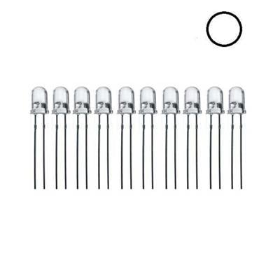 5mm Şeffaf Beyaz Led Paketi - 100 Adet