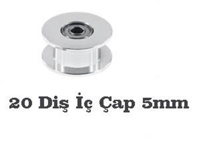 5mm Gt2 20 Diş 10mm Kayış Avare Kasnak(Dişsiz)