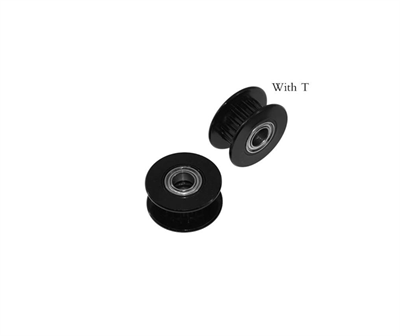 5mm Gt2 20 Diş 6mm Kayış Avare Kasnak Siyah(Dişli)