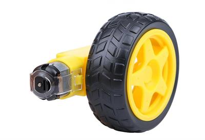 6 V 250 RPM Motor ve Tekerlek Seti