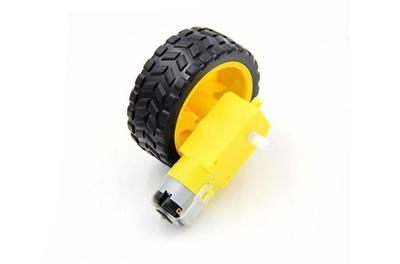 6 V 250 RPM Motor ve Tekerlek Seti